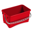 Seau PLP 28L rouge Filmop photo du produit