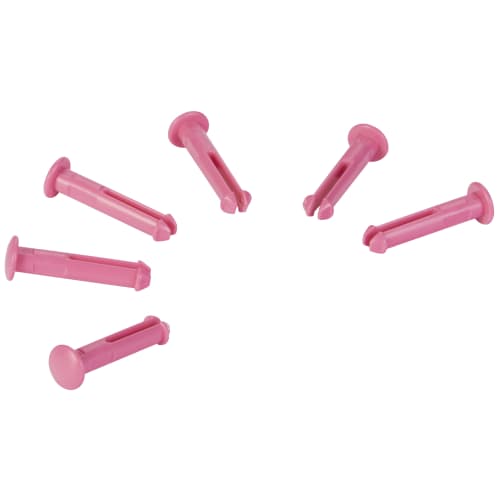 Goupilles pour support mural 1 ou 3 clips rose Vikan photo du produit front L