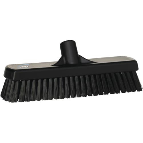 Balai lave-pont fibres dures alimentaire PLP 30,5cm noir Vikan photo du produit front L