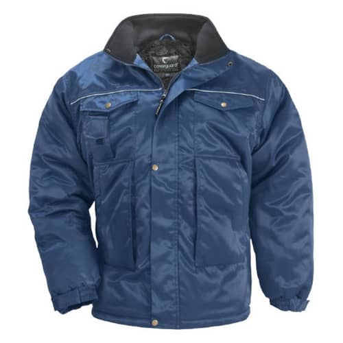 Parka de protection grand froid Coverguard polycoton déperlant bleu taille XL photo du produit front L