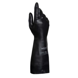 Gant de protection chimique néoprène/latex UltraNeo 450 noir flocké coton 41cm