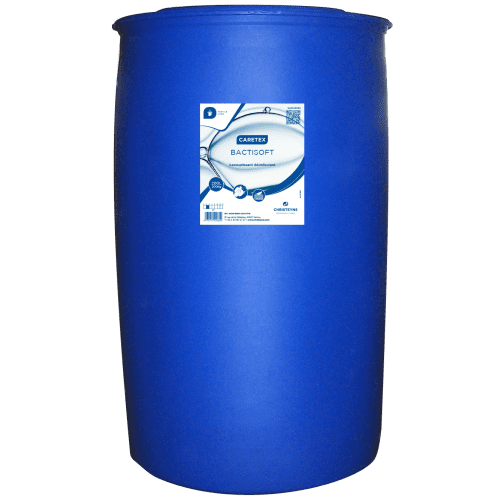 Assouplissant désinfectant Christeyns CARETEX BACTISOFT fût quick connect de 200L photo du produit front L