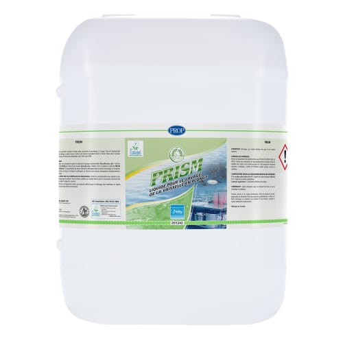 Prism-Eco liquide plonge certifié Ecolabel bidon de 20L PROP photo du produit front L