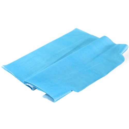 Bavoir Paredes ouate 23g/m² et PE 17 µm passage tête sans poche bleu 40x50cm photo du produit front L