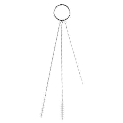 Ensemble 3 écouvillons fibres souples alimentaires Ø0,2 Ø0,5 Ø0,6 cm blanc Vikan photo du produit front L