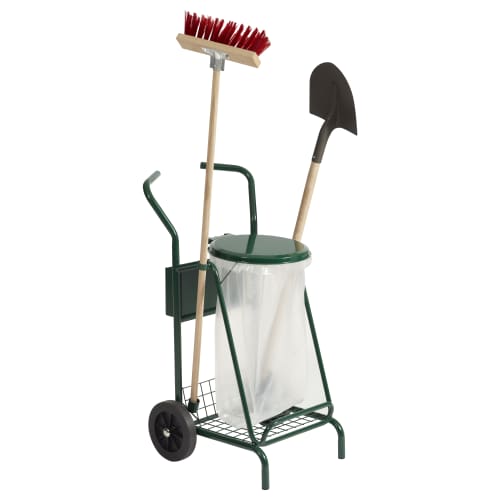 Chariot voirie métal Mobisac 110L vert Rossignol photo du produit front L