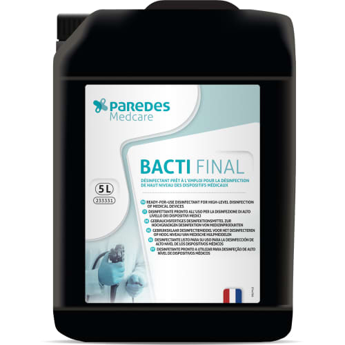 Désinfectant acide peracétique PAE Paredes Medcare BACTI FINAL 5L photo du produit front L