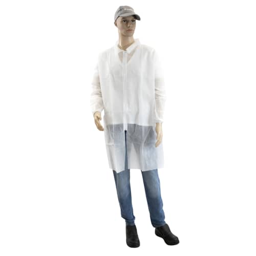 Blouse de travail Paredes PLP 40g/m² zip  blanc taille L photo du produit front L