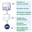 Distributeur essuie-mains rouleau Tork photo du produit back S