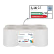 Essuyage dévidage central blanc sans mandrin 450 formats 18,1 x 25 cm Paredes Renovelar photo du produit back S