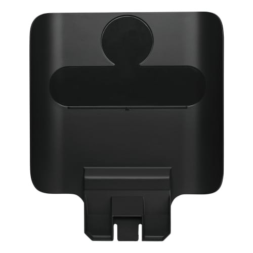 Panneau pour station de recyclage Slim Jim® noir Rubbermaid photo du produit front L