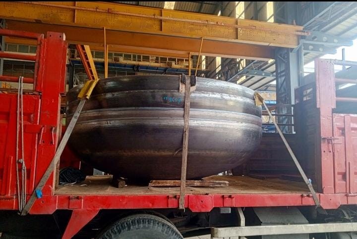 Pengiriman Elipsoidal Head ID 2200 mm & 2700 mm (Jakarta-> Gresik)