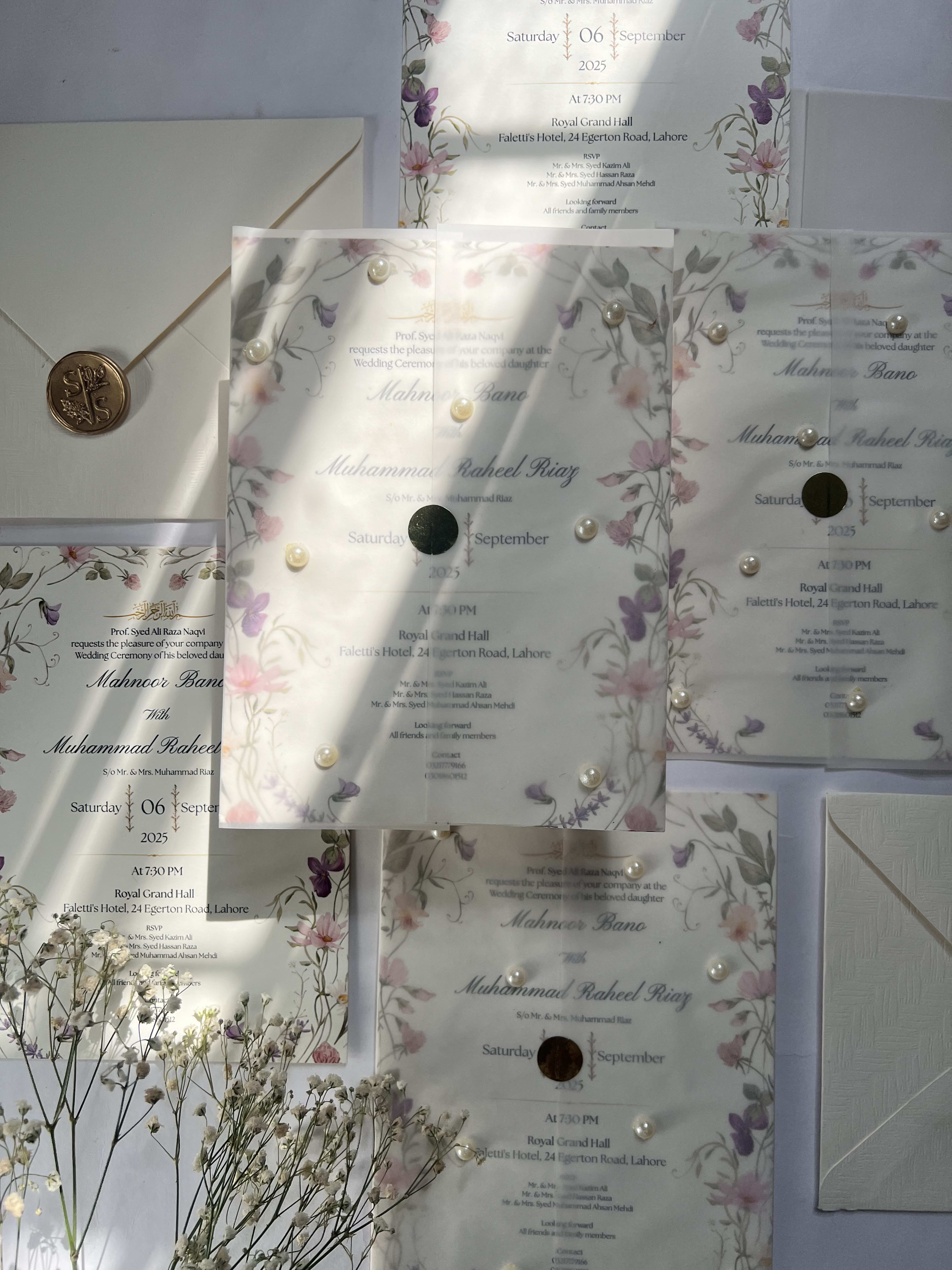 Floral Vellum Transparency