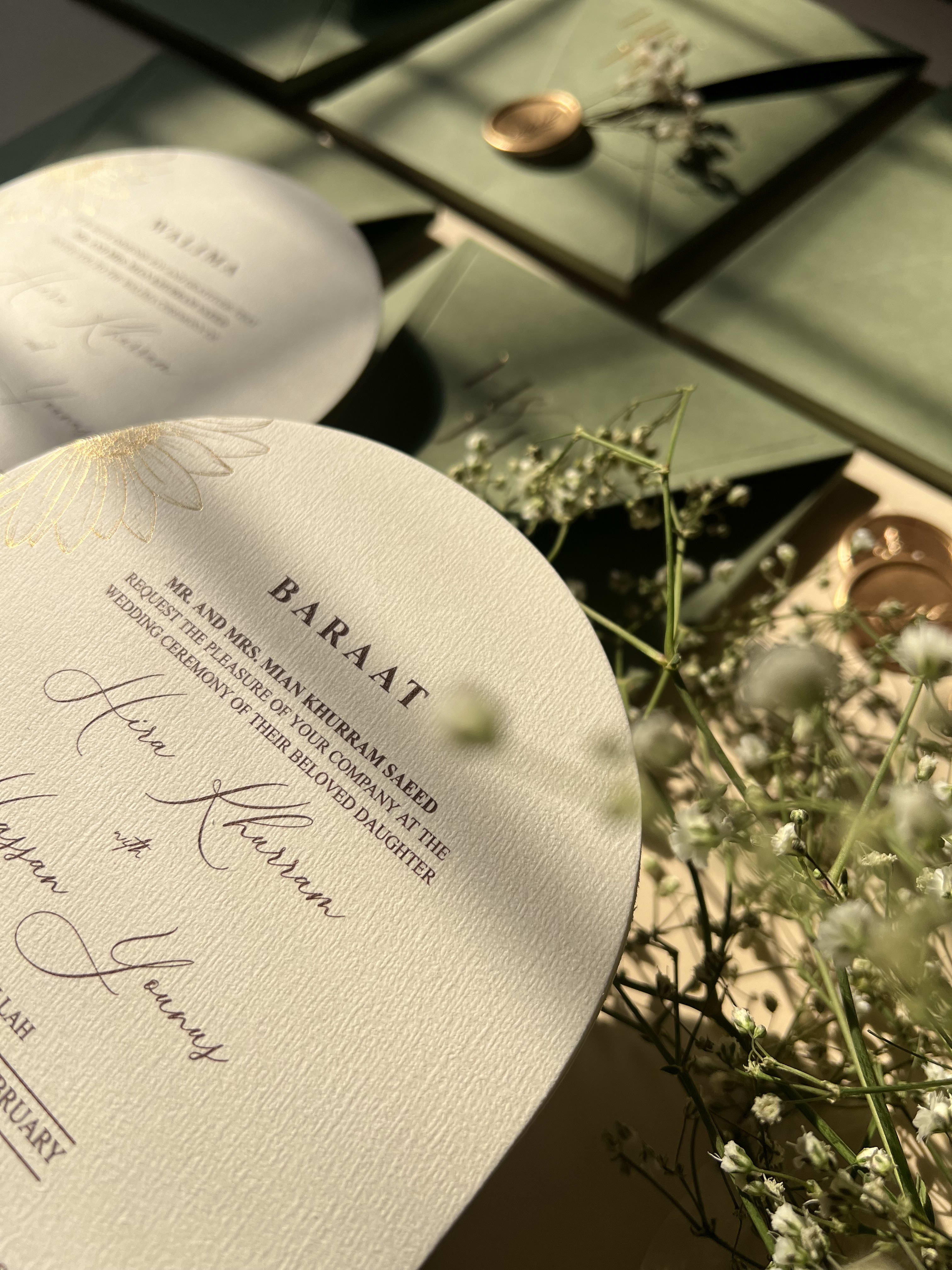 Sage Monogram Envelope