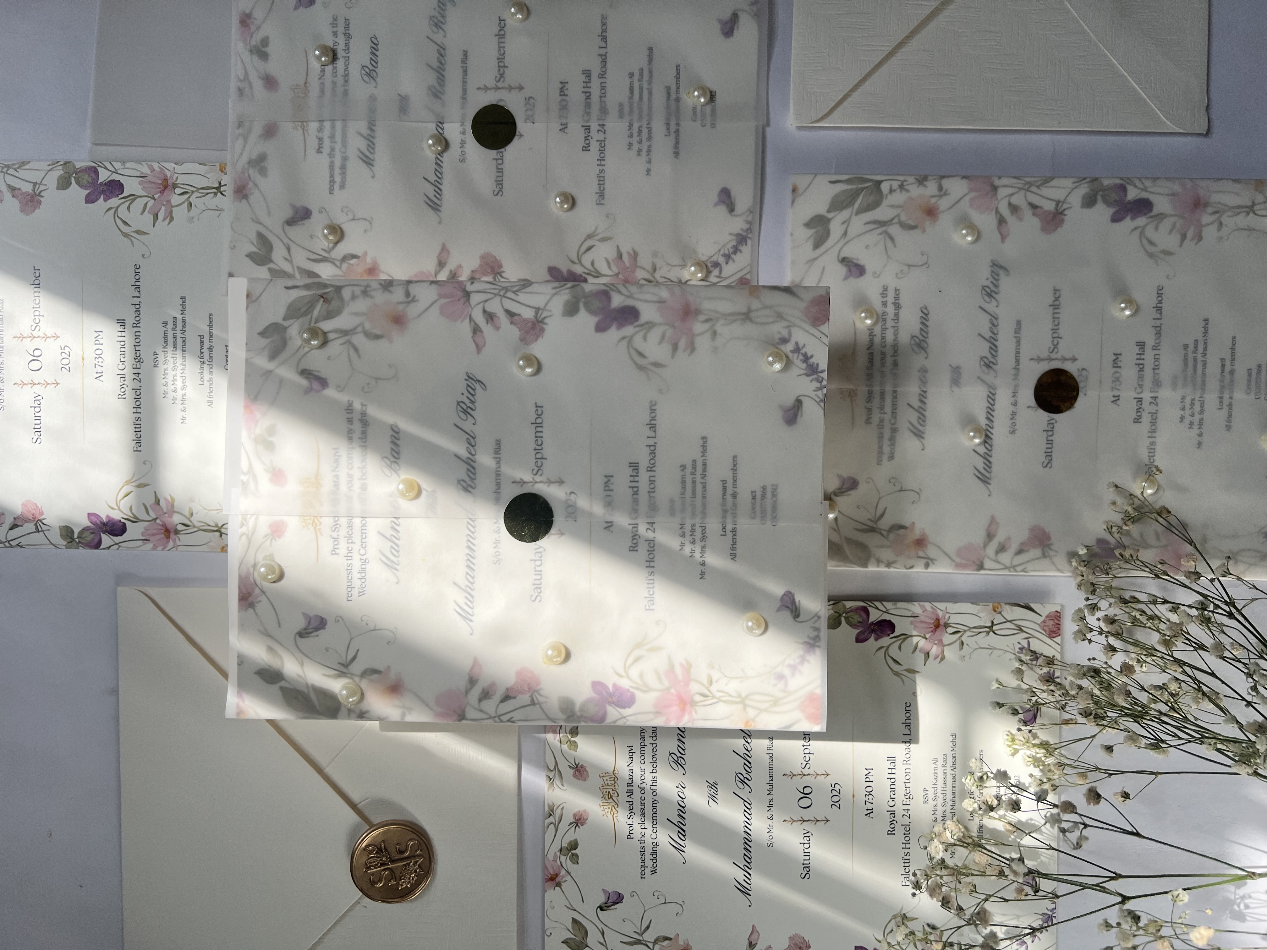 Floral Vellum Transparency
