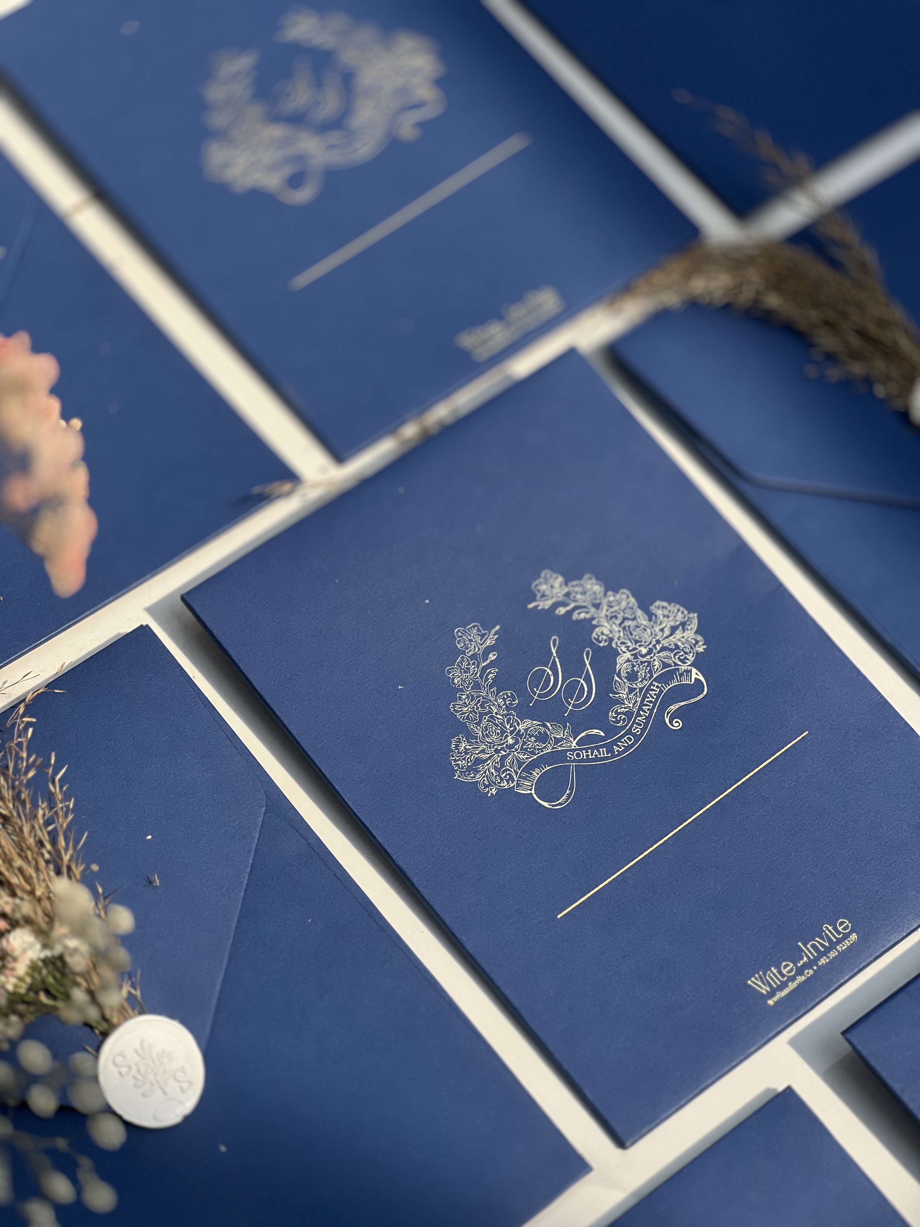 Royal Blue Silver Crest