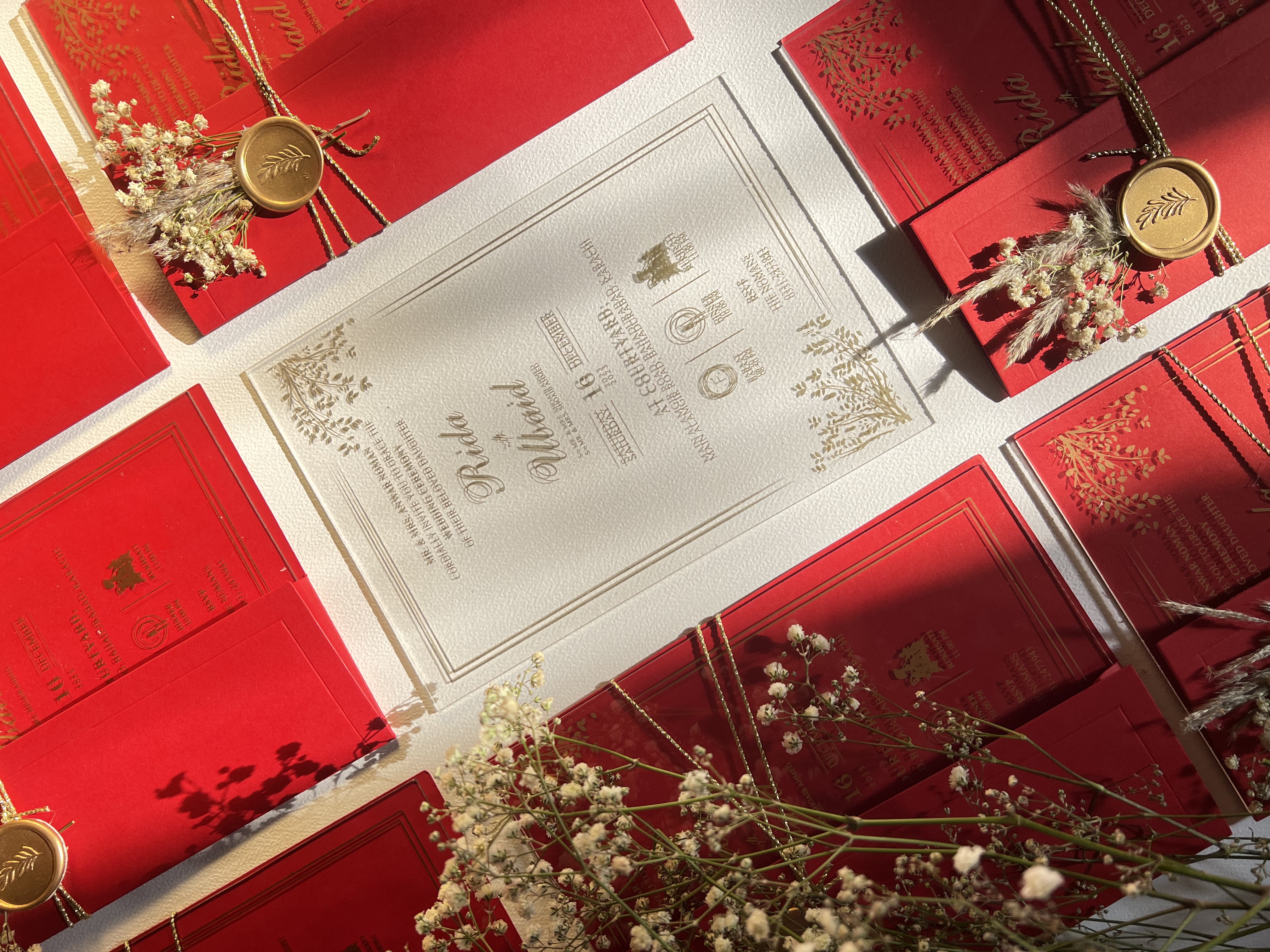 Ruby Gold Thread Suite