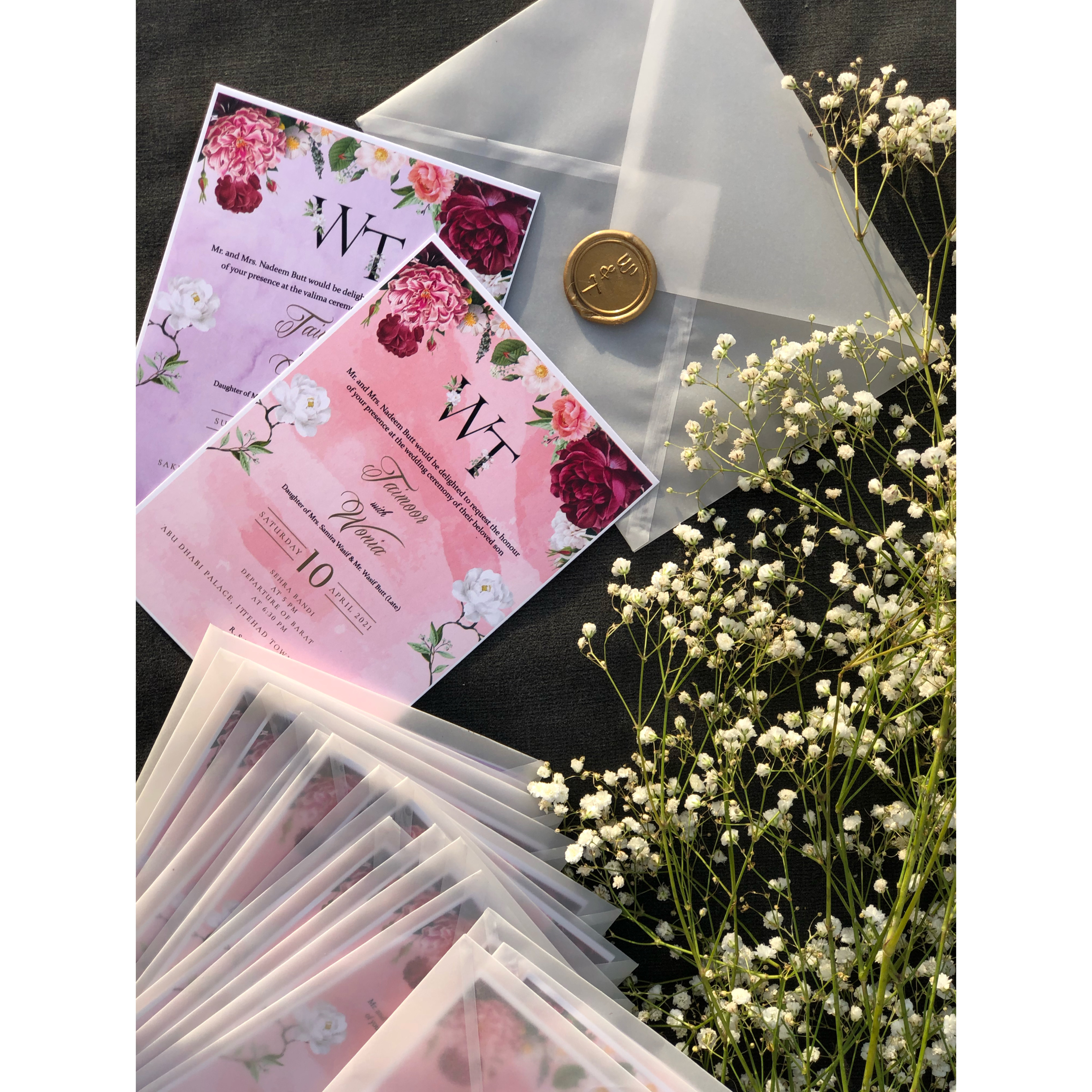 Blush Peony Vellum Suite