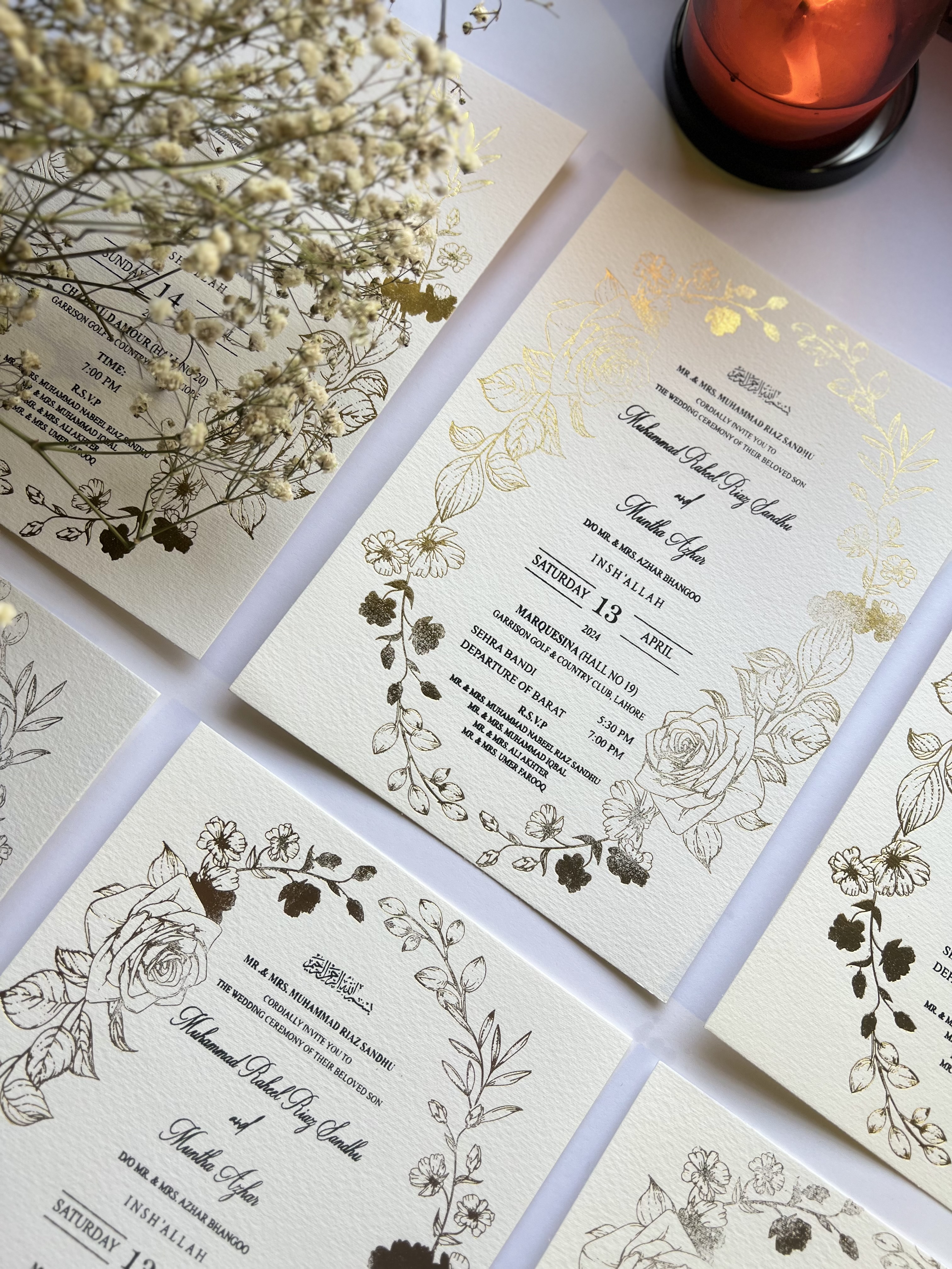 Emerald Ribbon Monogram Suite
