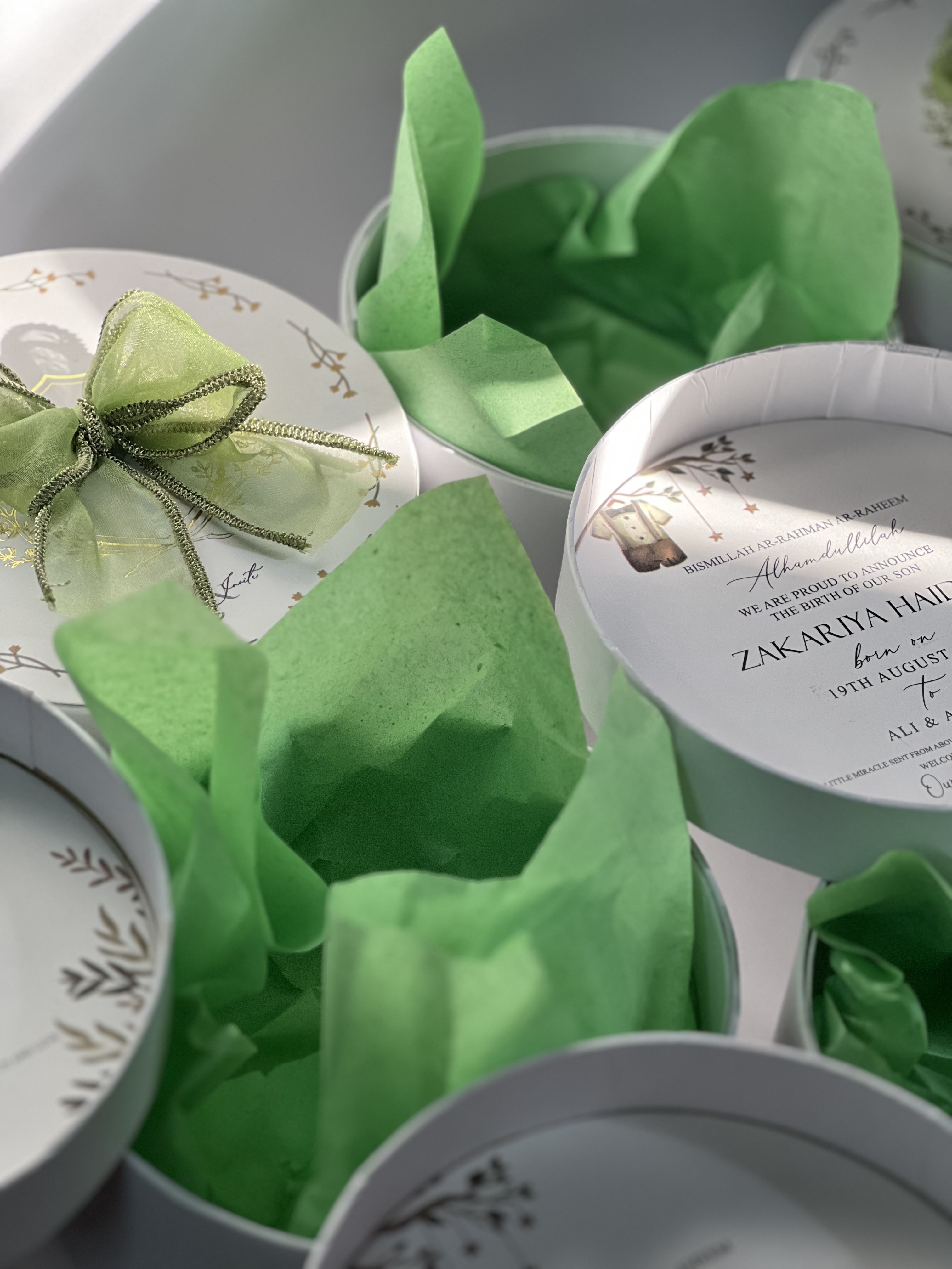Green Botanical Aqiqah Box