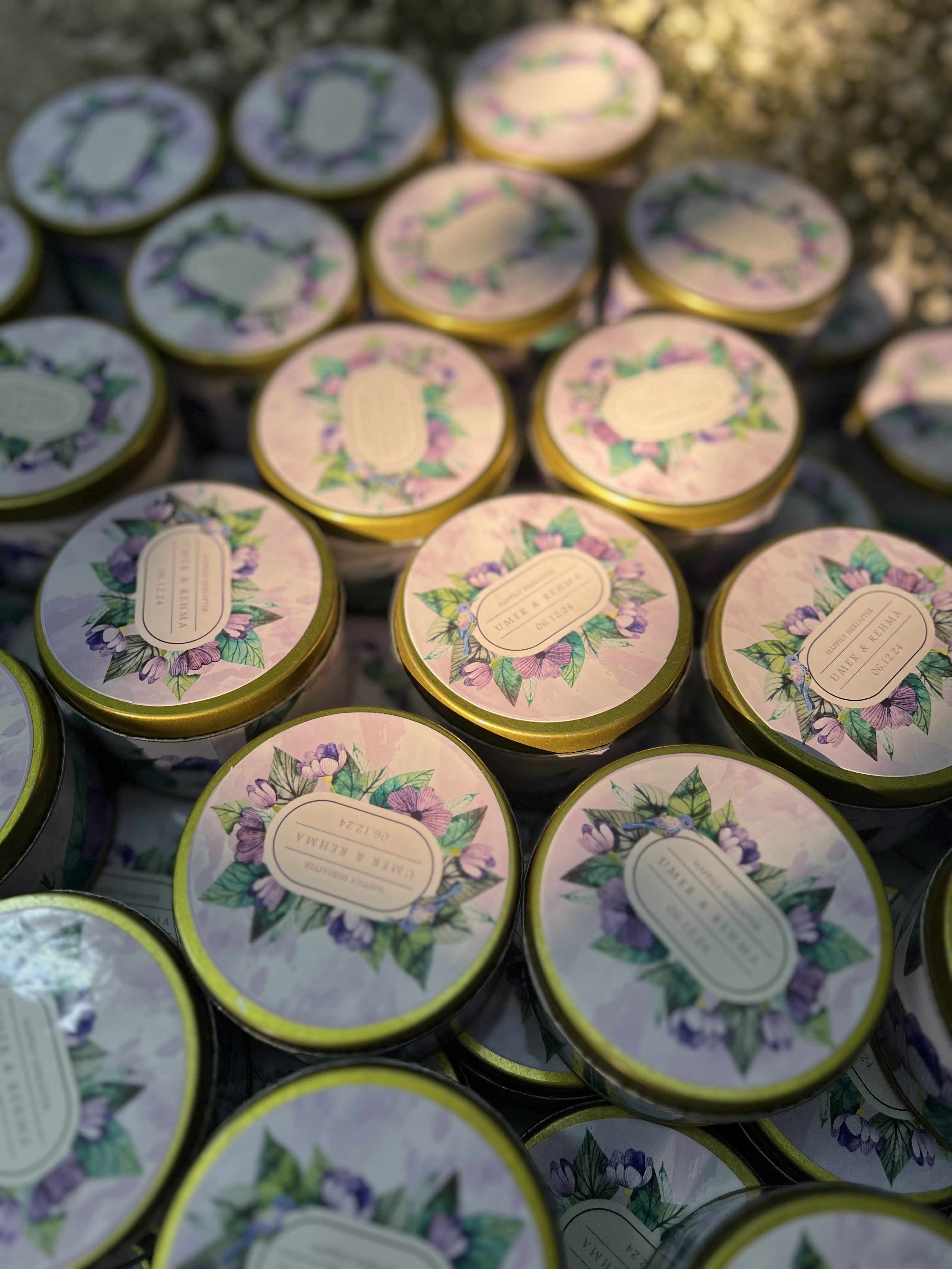Lavender Bloom Tin Bid Box