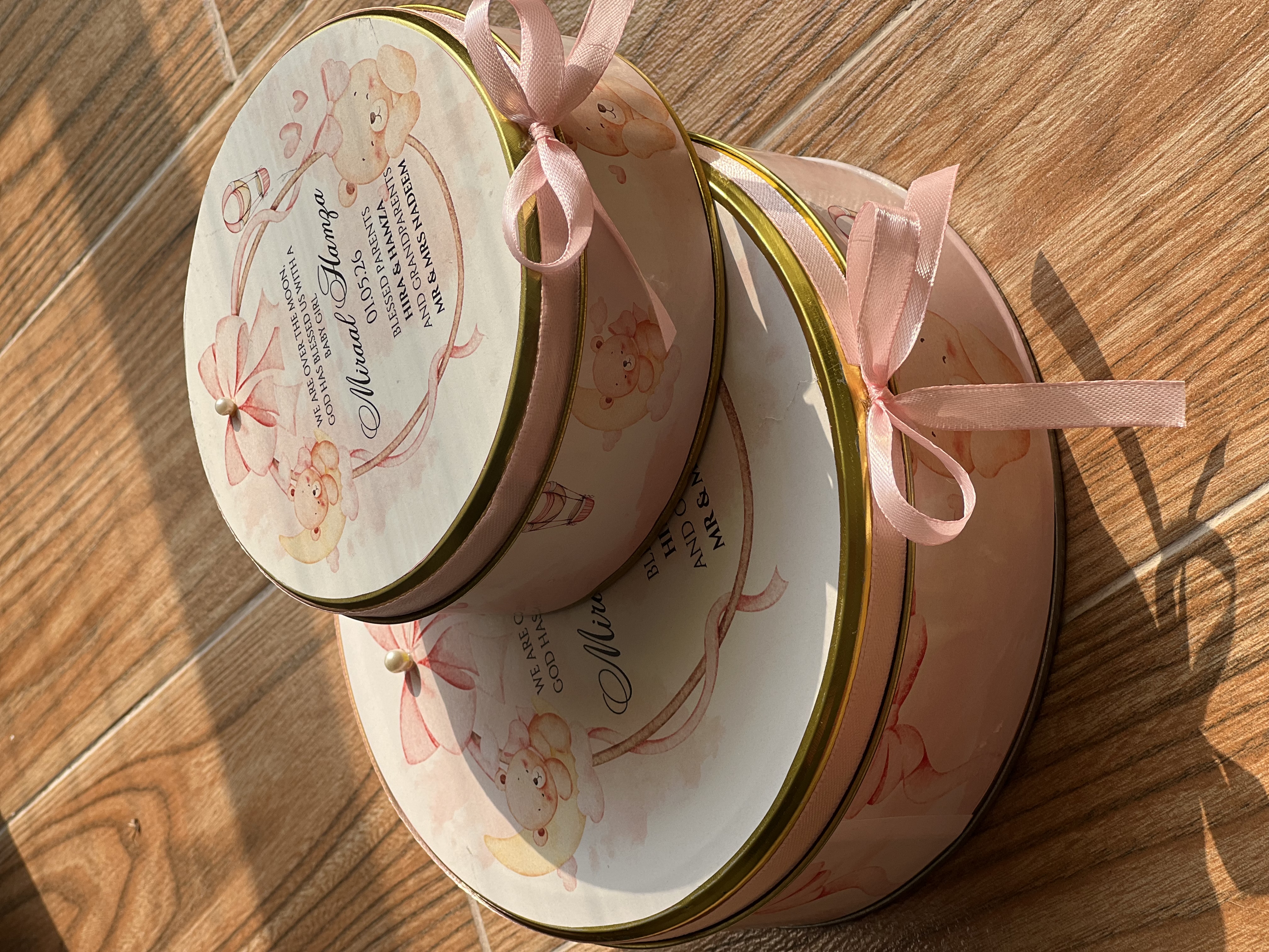Pink Teddy Bear Newborn Box