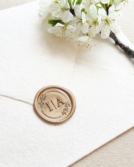 Custom Initial Wax Seal detail view