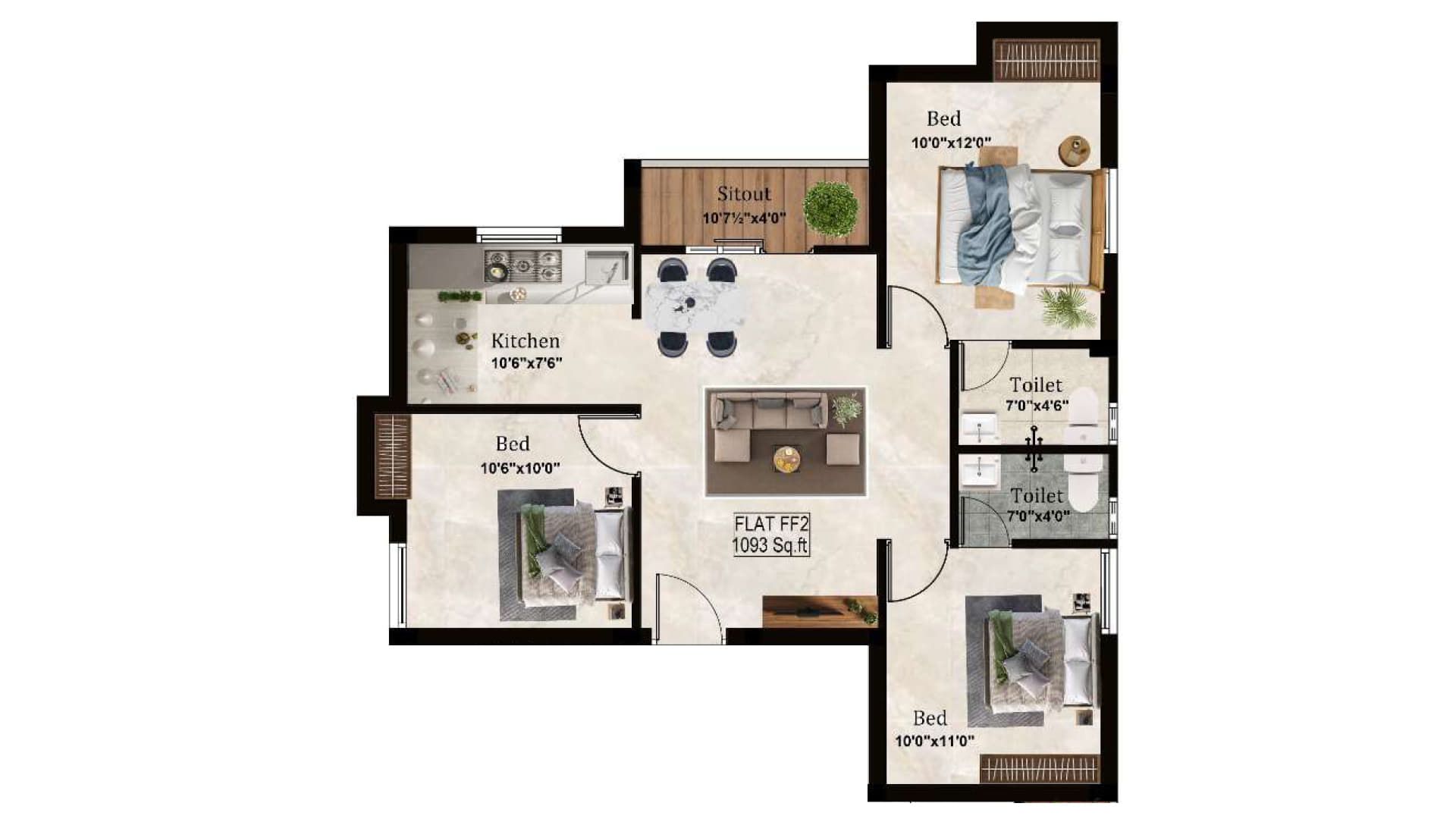 MS Charan Iris, Velappanchavadi – view 3