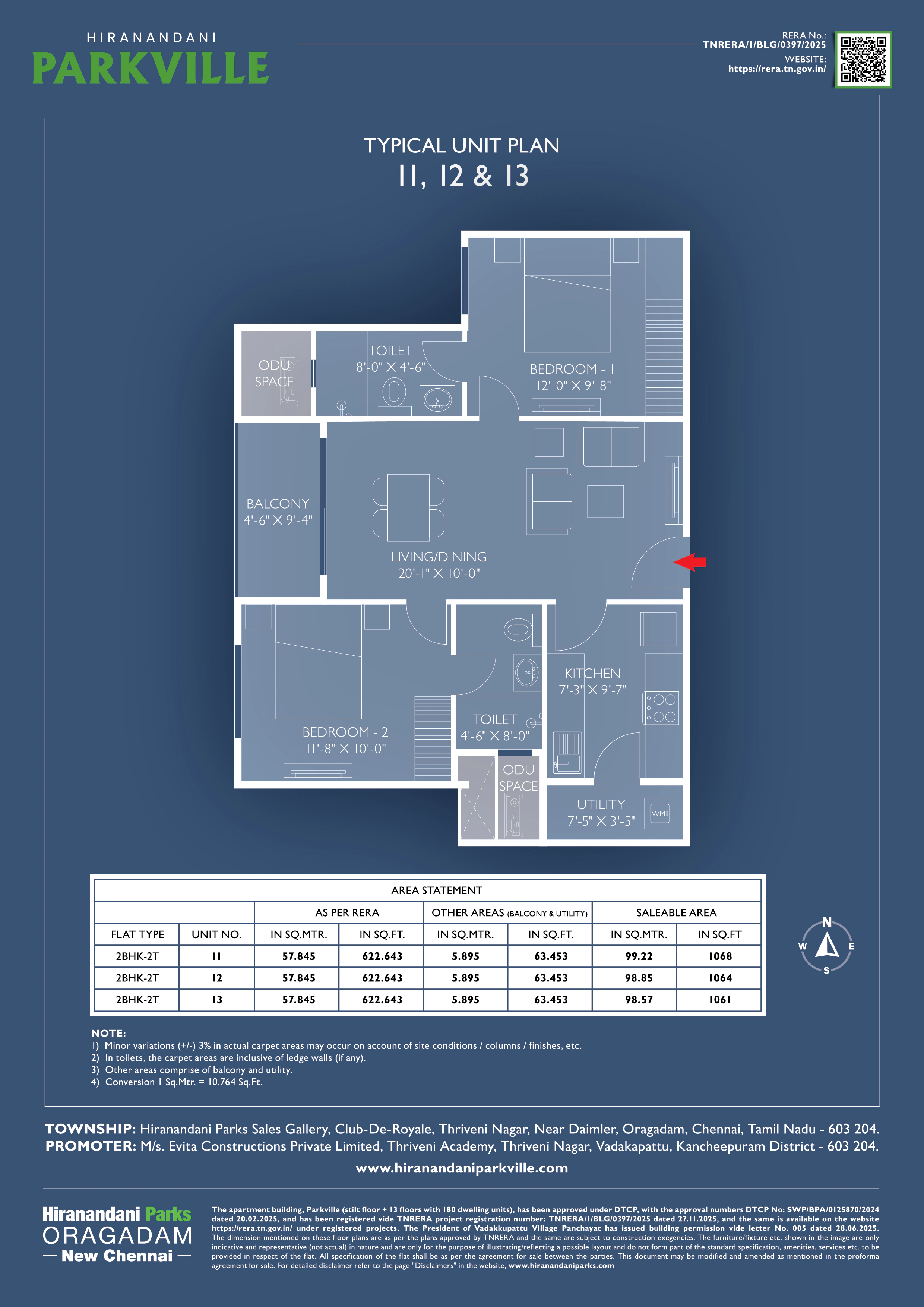 Hiranandani Park Ville, Oragadam – view 10