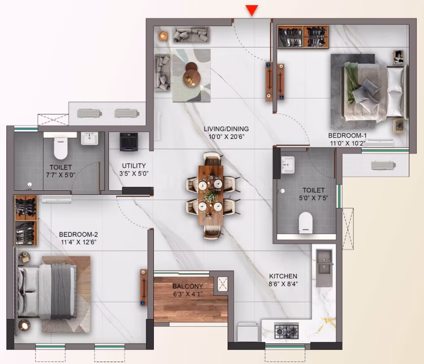 TVS Emerald Verde Vista, Padur – view 5