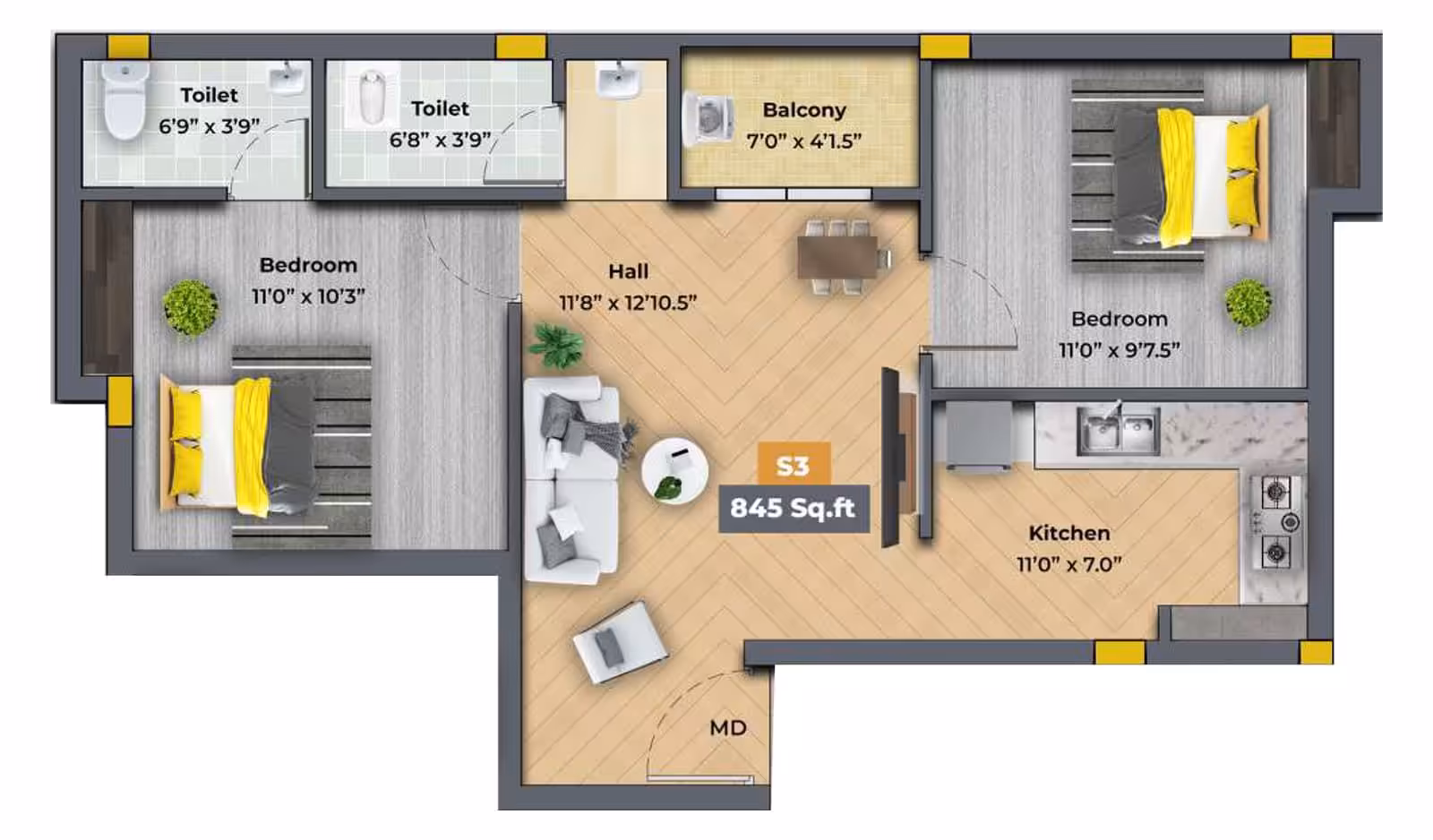 Bharathi BC Whiteberry, Pammal – view 6