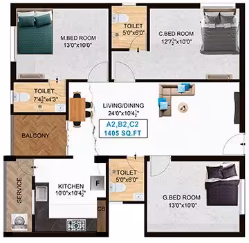 Nest Glitz, Santhosapuram – view 7