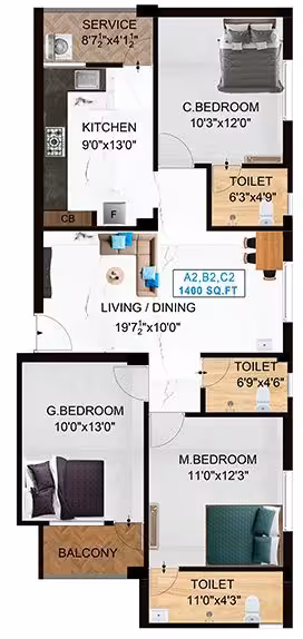 Nest Glitz, Santhosapuram – view 8