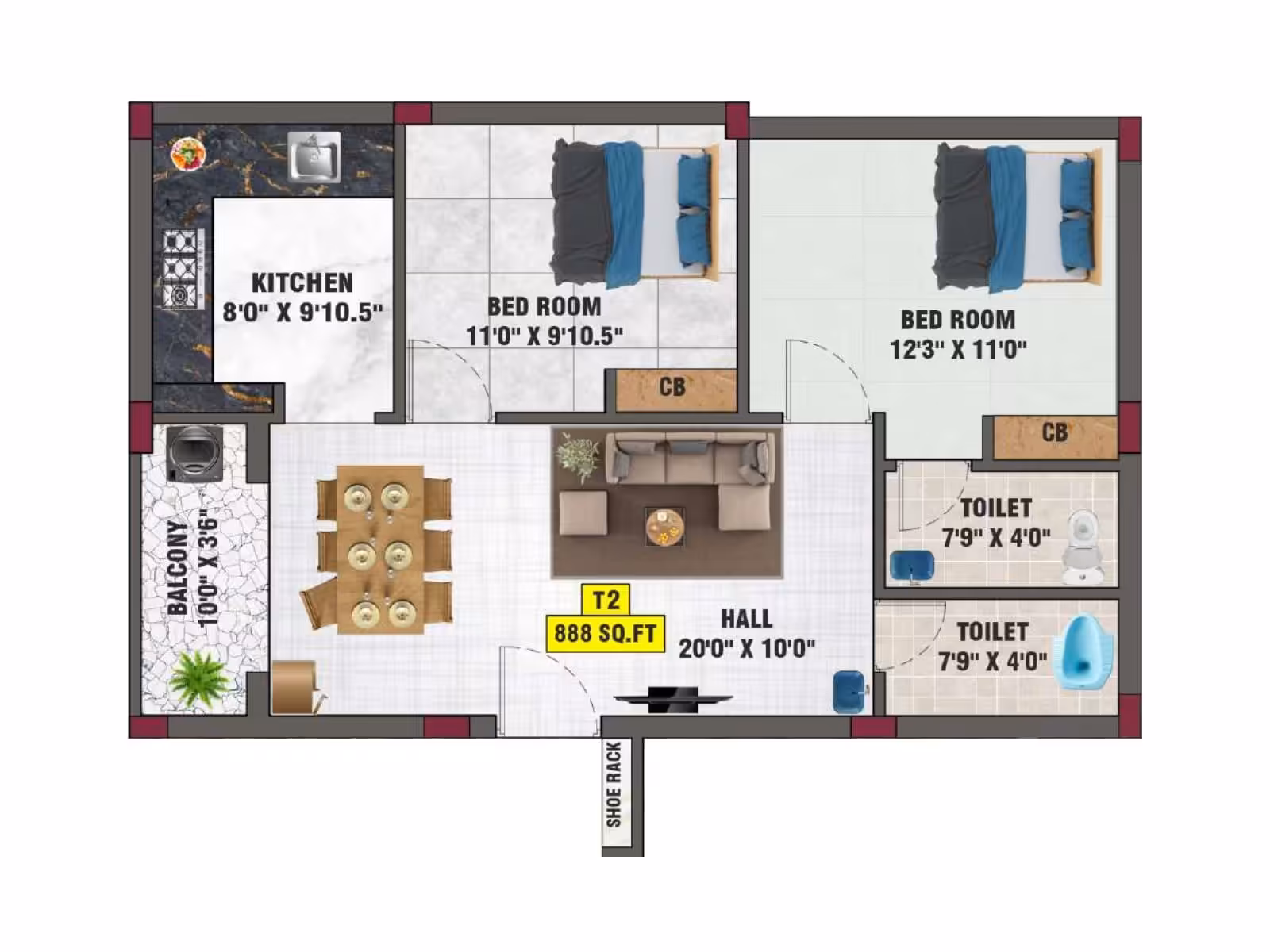 Lucas Apartment, Pammal – view 6