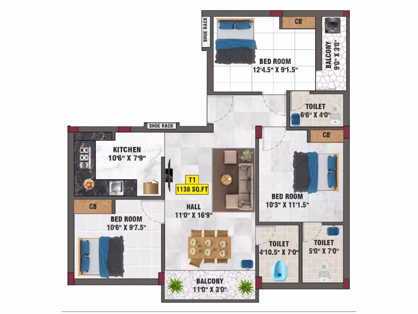 Lucas Apartment, Pammal – view 5