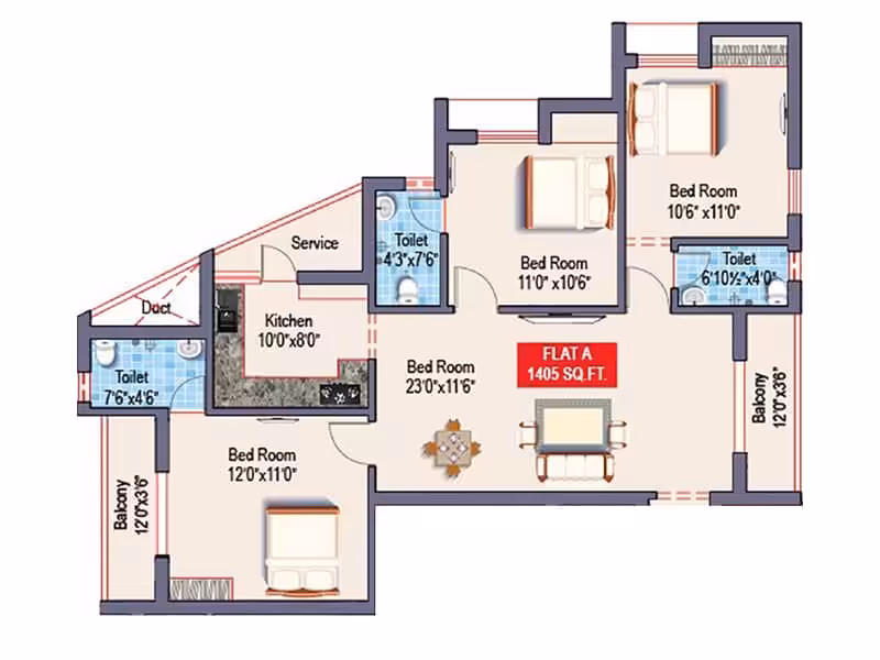 GP Homes Blazing Star, Porur – view 4