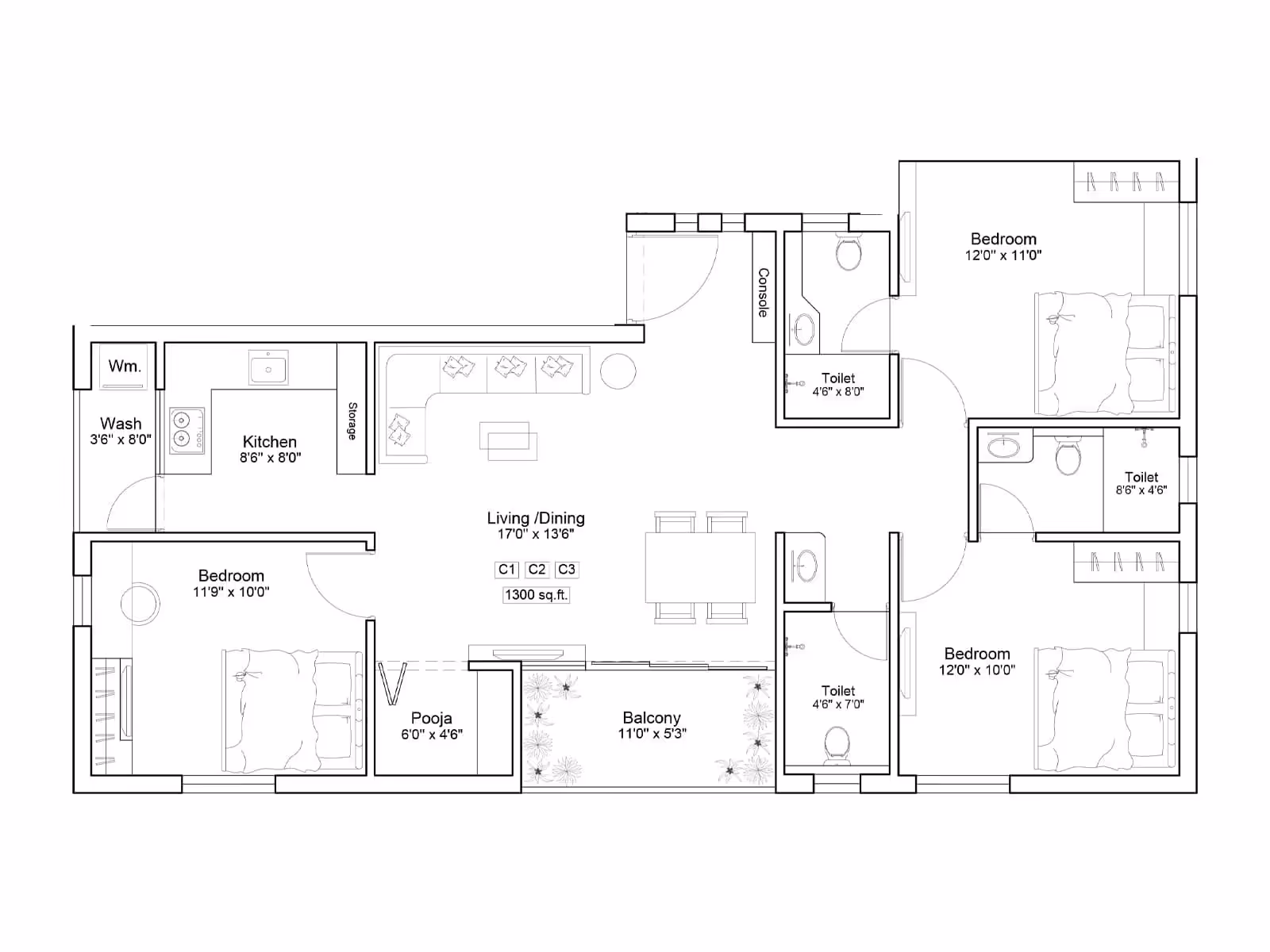 Lakshmi Apartments, T Nagar – view 6