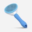 Cepillo de Botón Pets Kingdom con Cerdas de Acero Inoxidable Retráctiles y Mango Ergonómico Antideslizante para Desenredado y Eliminación de Pelo Muerto. - Miniatura 1