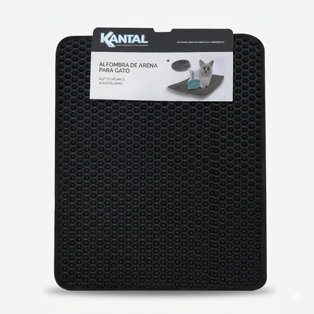 Kantal Alfombra Atrapadora de Arena para Gatos - Tamaño Mediano Antideslizante