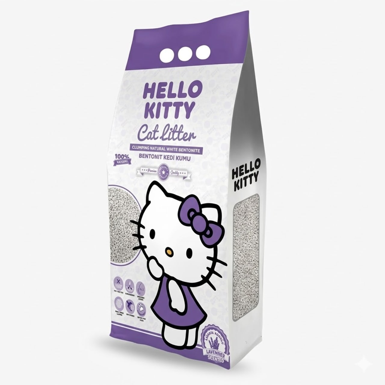 Kantal Hello Kitty Arena para Gatos con Aroma a Lavanda Relajante 4.2 kg