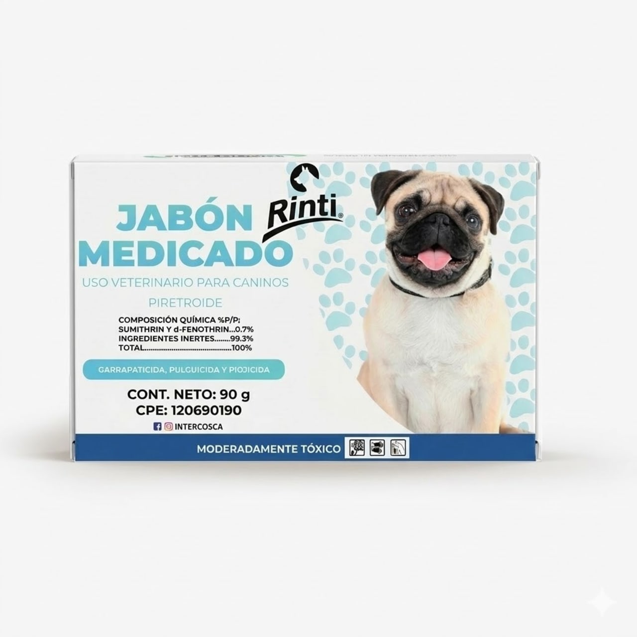 Rinti Jabón Medicado 90 Gr - Barra Antiséptica para Higiene y Protección Cutánea