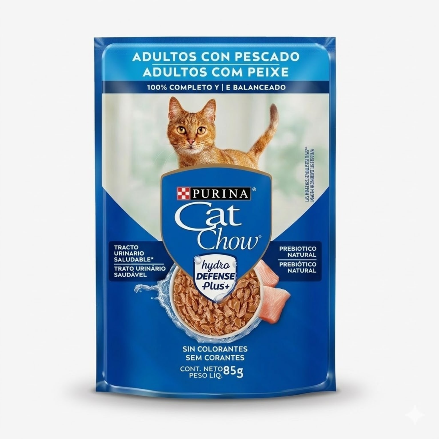 Purina Cat Chow Alimento Húmedo para Gatos Adultos - Trozos en Salsa Sabor Pescado 85 g - Imagen 1
