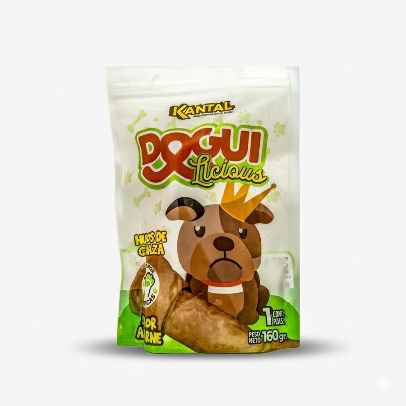Kantal Dogulicious Hueso Carne 1 Unidad - Snack Masticable para la Salud Dental y Entretenimiento - Imagen 1