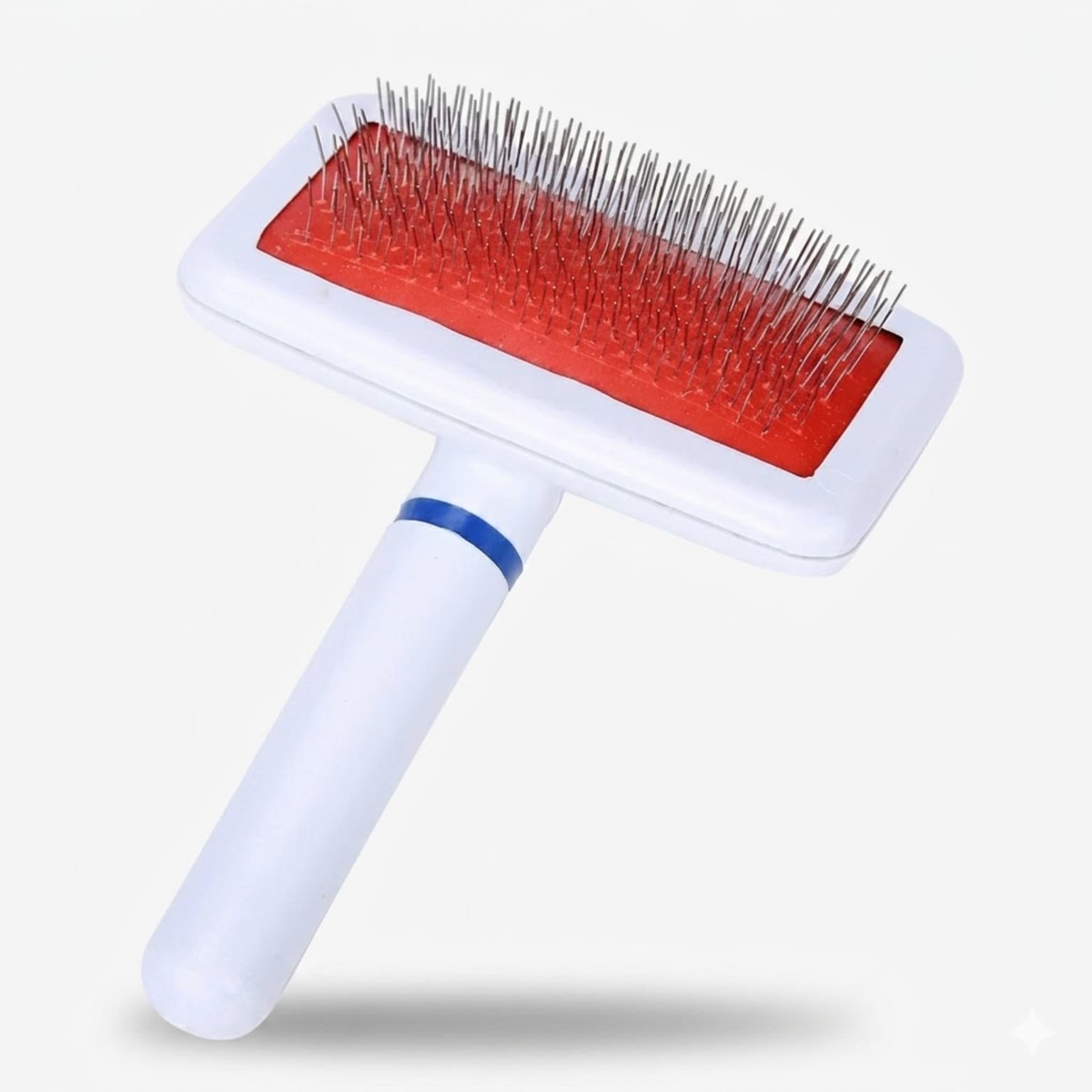 Cepillo de Cerdas Metálicas Pets Kingdom con Puntas Redondeadas Protectoras y Mango Ergonómico para Desenredado Profundo de Perros y Gatos. - Imagen 1