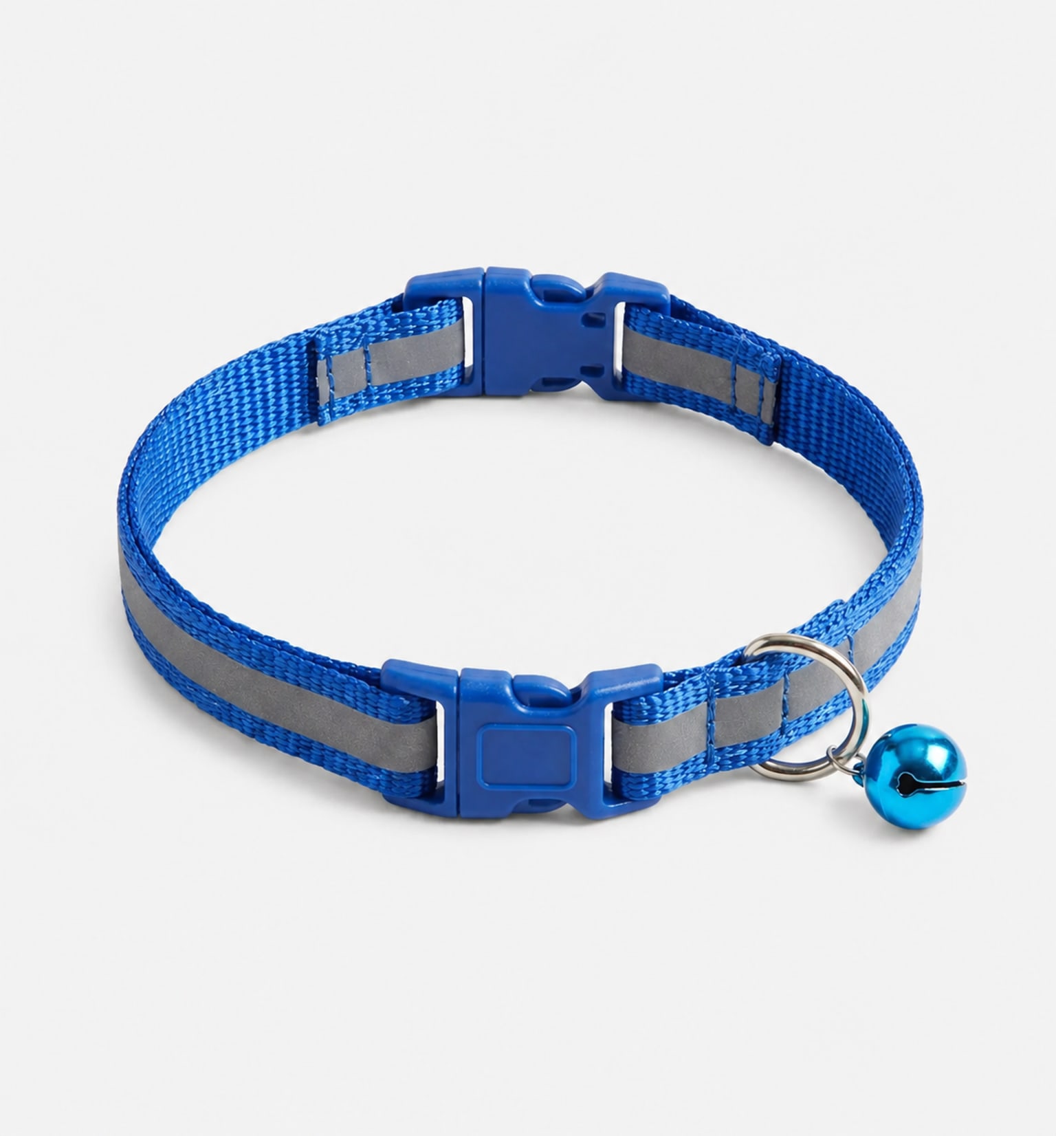 Collar de Seguridad Reflectivo Pets Kingdom con Banda de Alta Visibilidad Nocturna, Broche de Liberación Rápida y Cascabel para Gatos y Perros Pequeños 1 Unidad - Imagen 1