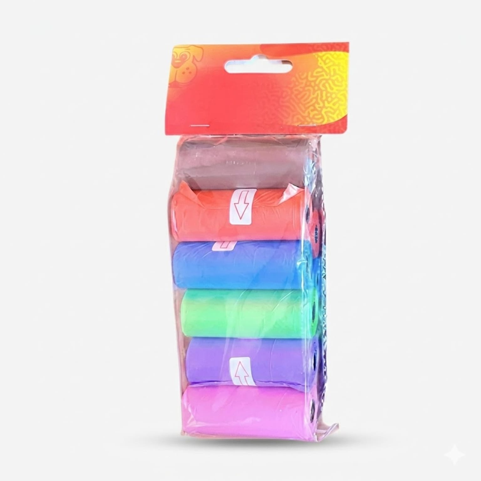 Bolsas Recolectoras Biodegradables GUAO Pack 6 Unidades Paseo Perros - Imagen 1