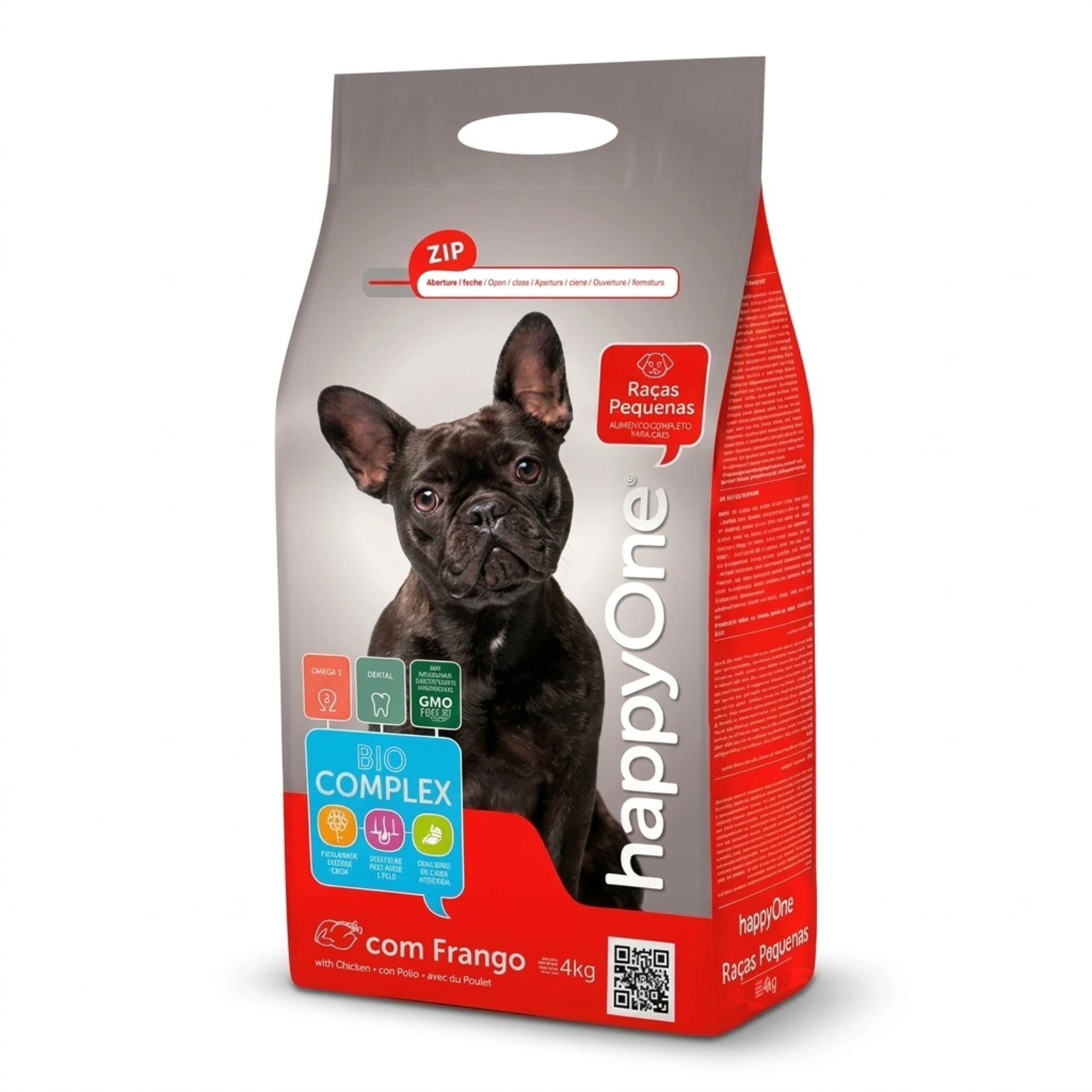 Happy One 4 kg Alimento Seco para Perros Adultos de Razas Pequeñas