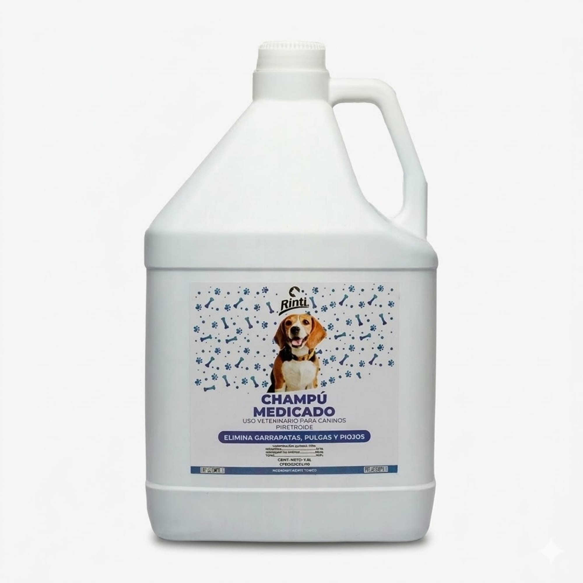 Rinti Champú Medicado 3,8 L - Galón de Limpieza Profunda y Cuidado Dermatológico