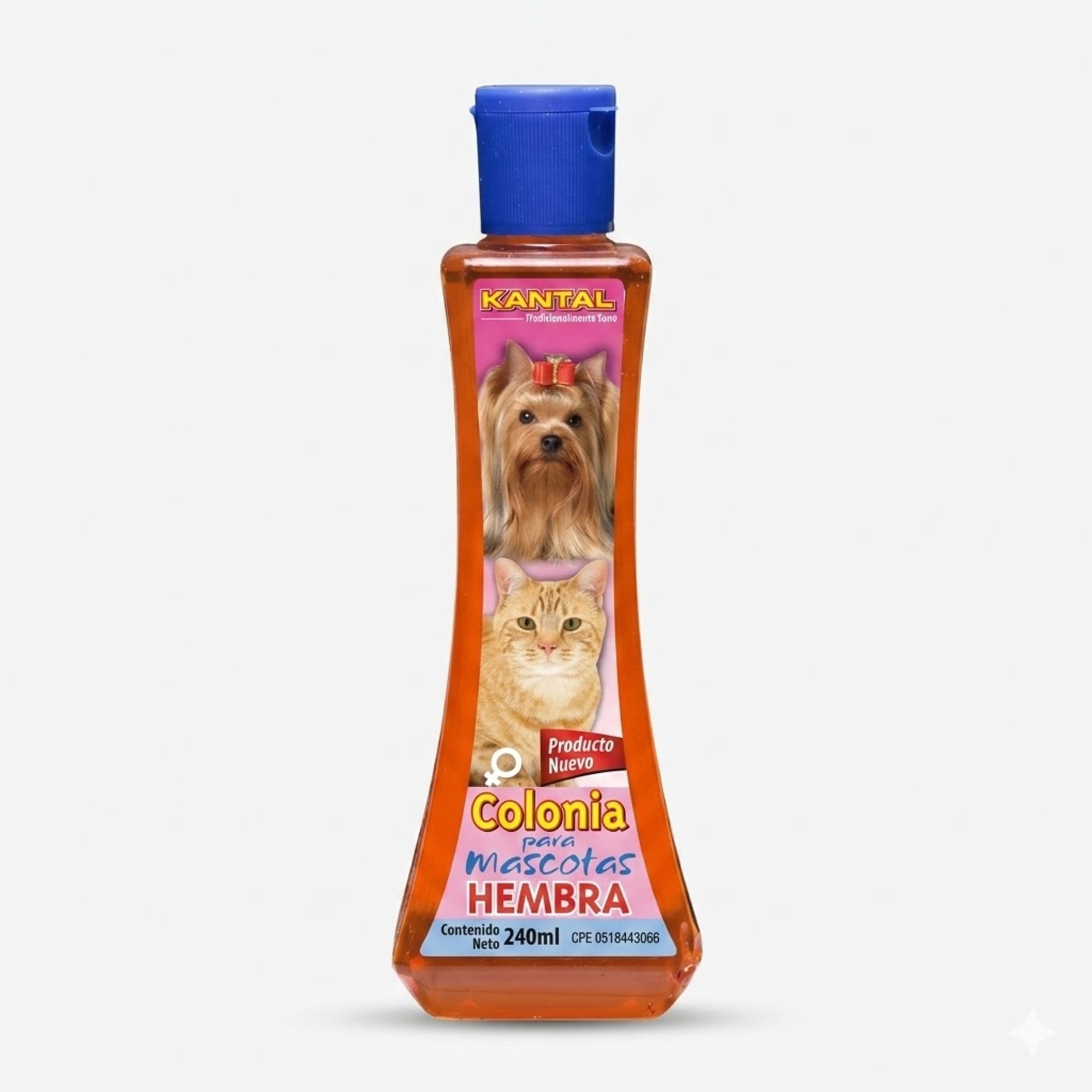 Kantal Colonia para Hembras 240 ML - Fragancia Floral y Elegante para Perritas y Gatas