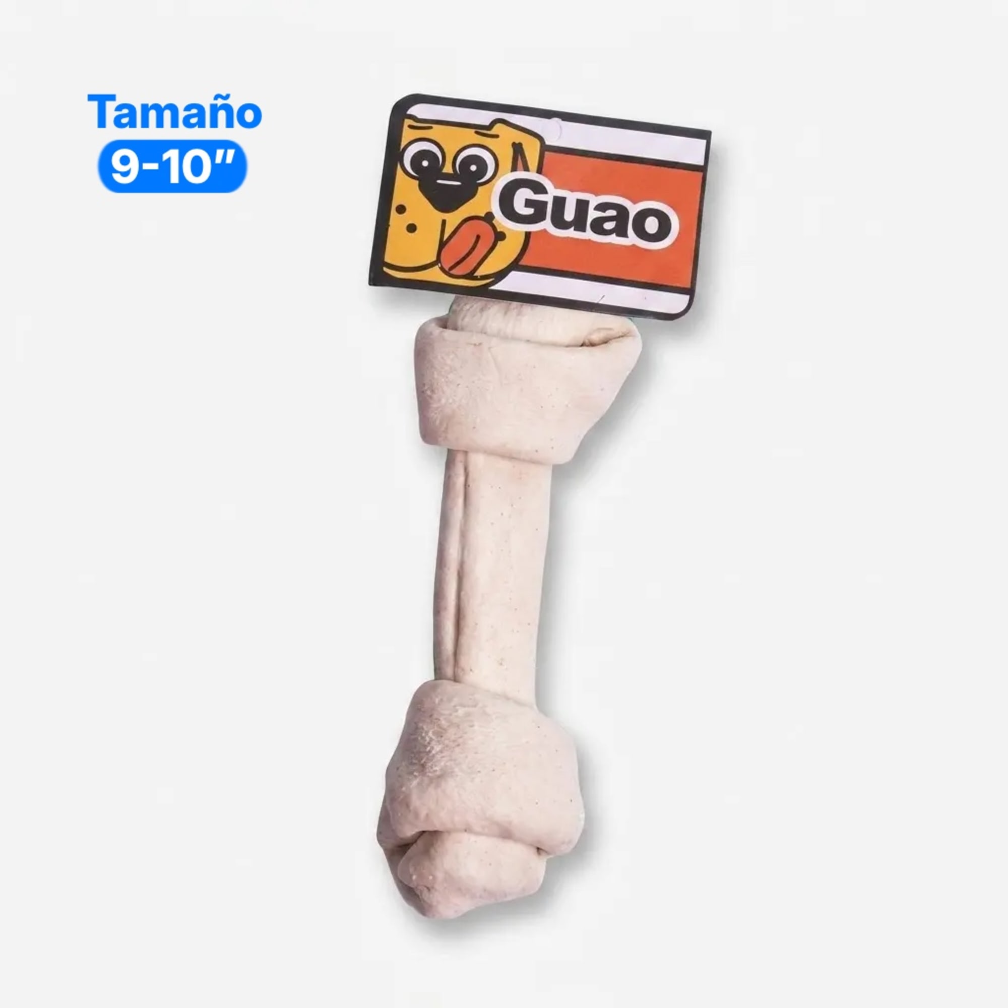 Hueso Natural en Carnaza Tamaño 9-10" Masticable Nutritivo Perros Pack